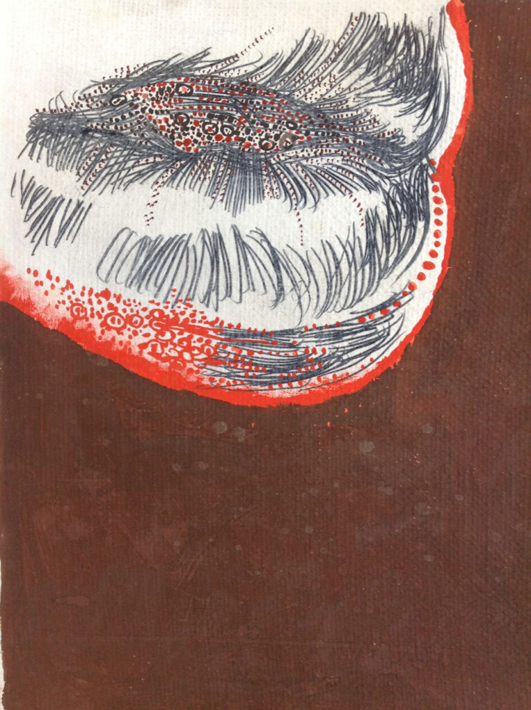 1973 - Tempera e matita su carta - cm 27x20