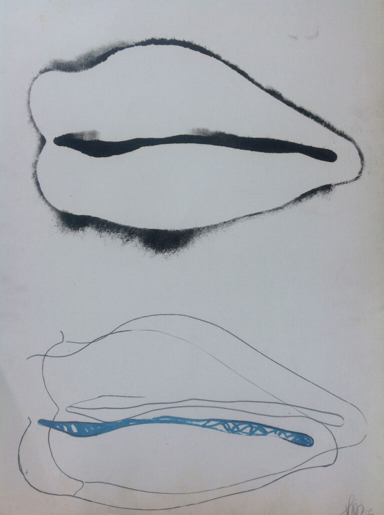 1970 - Tempera e matita su carta - cm 70x50
